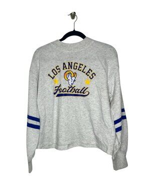 NWT Women's Large Los Angeles Rams Long Sleeve Cropped Sweatshirt, MSRP $44.99